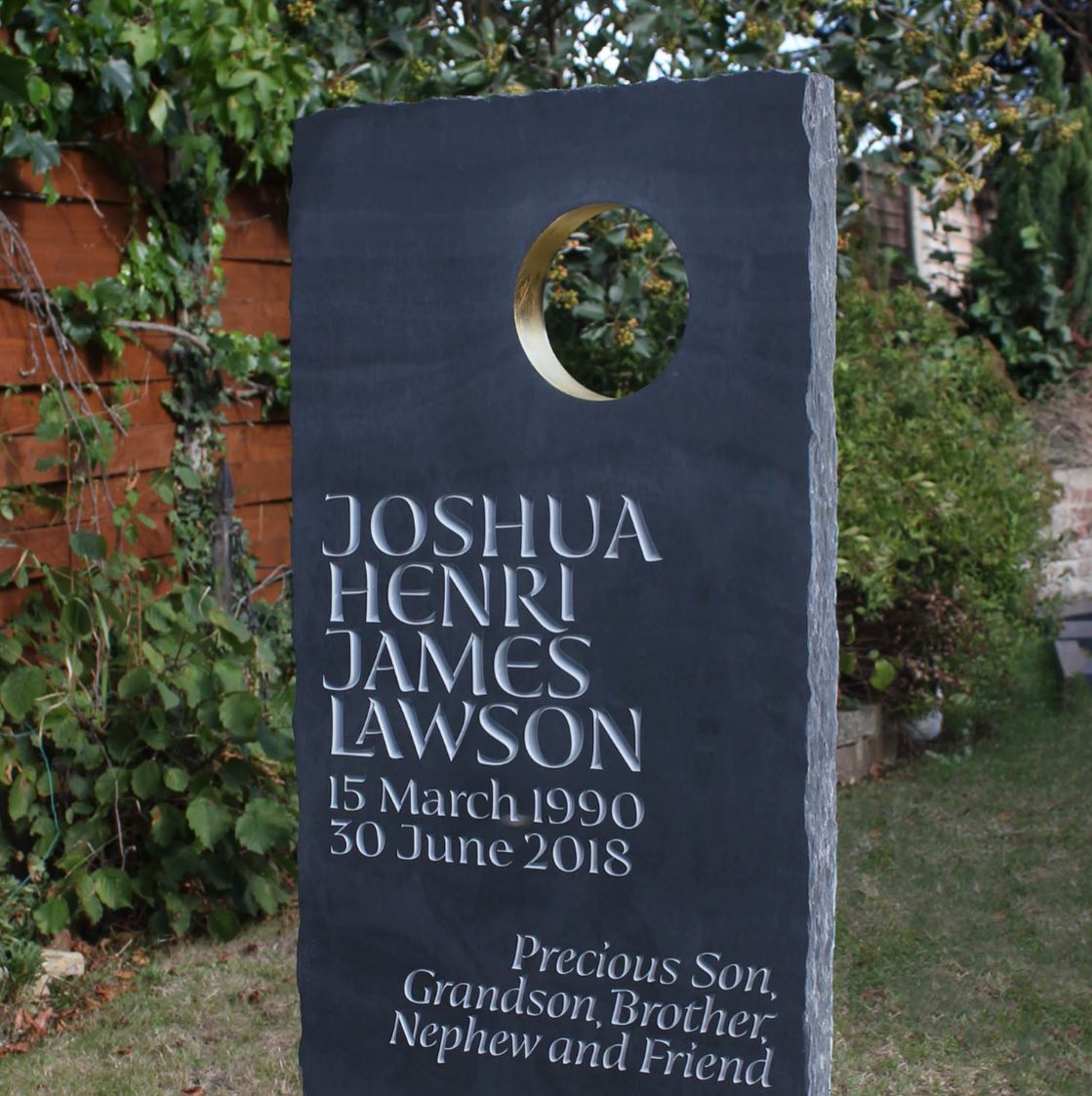 Slate gravestones