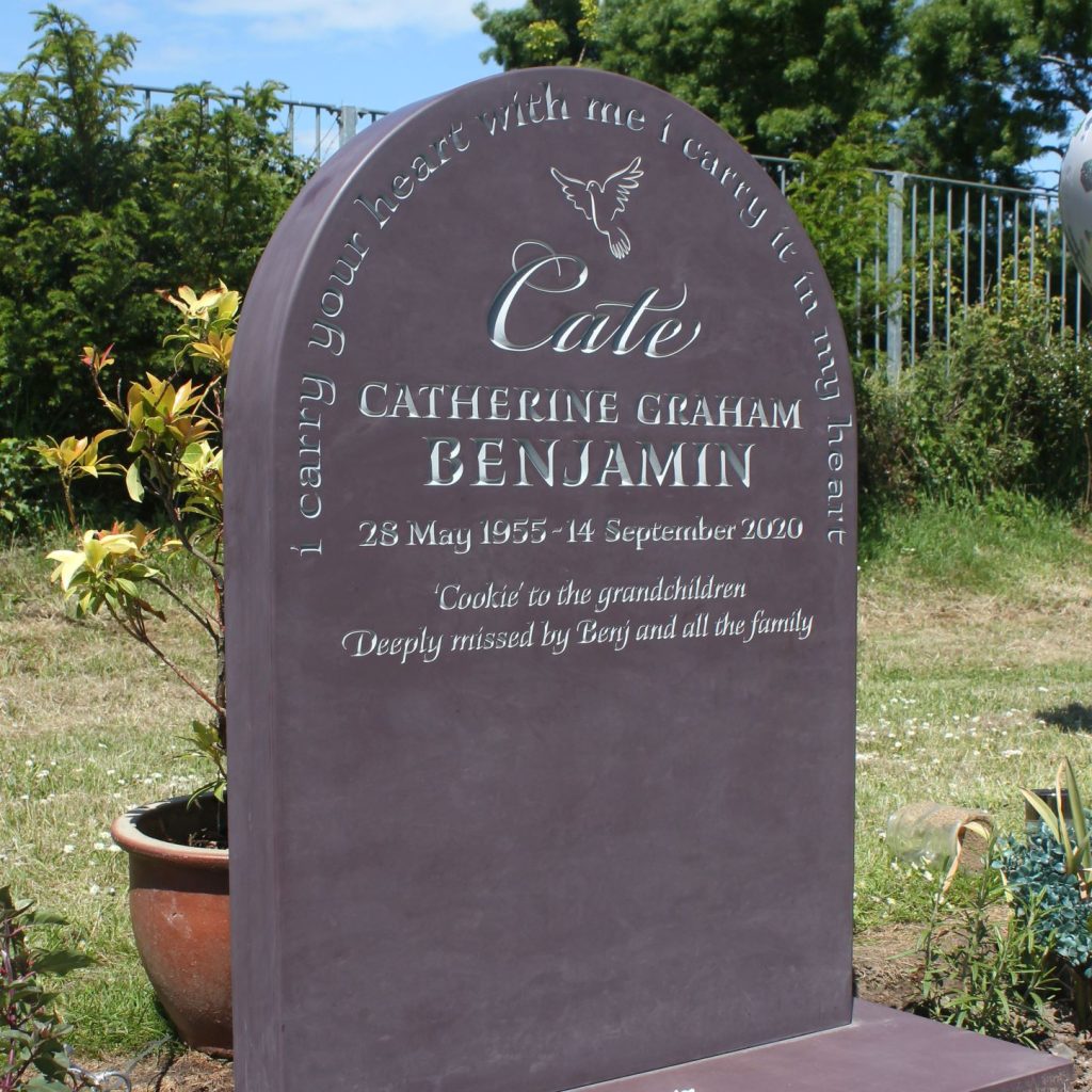 Custom made Slate headstone 