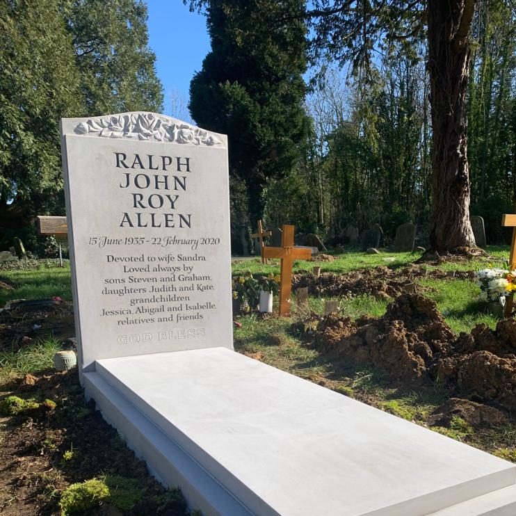 Headstone memorial in Nabresina, at St Pancras, London