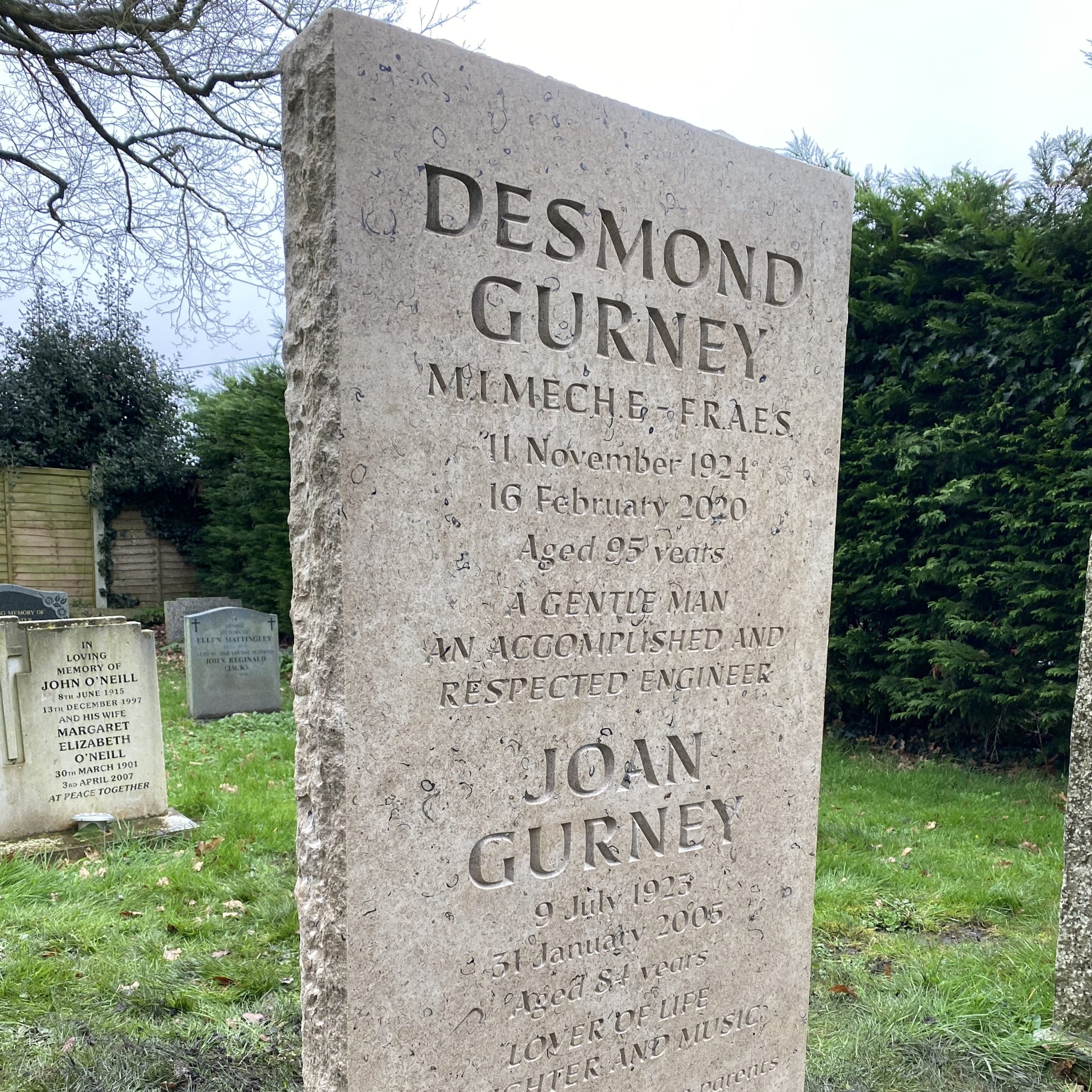 London Cemetery Headstone Sandstone Gravestone