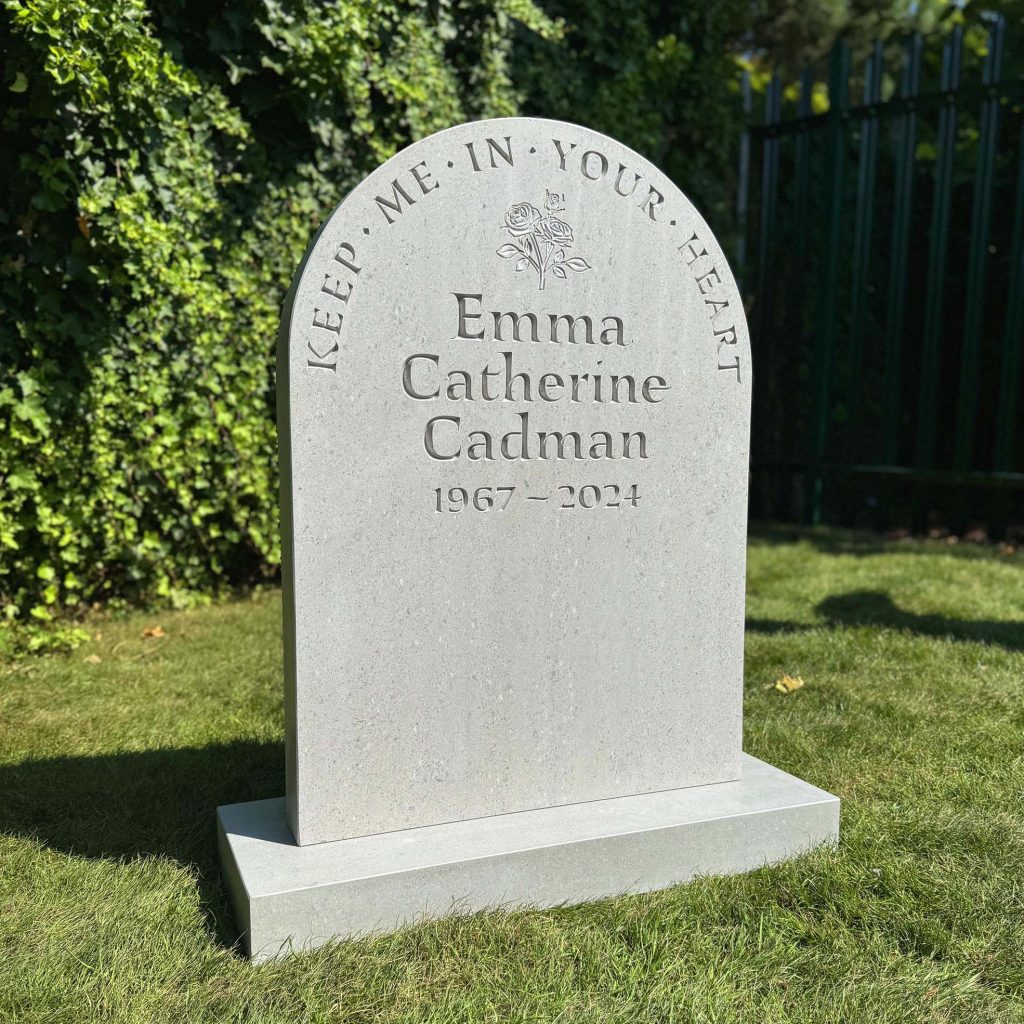 Nabresina memorial headstone in Richmond. Made by Hertfordshire Headstones. 